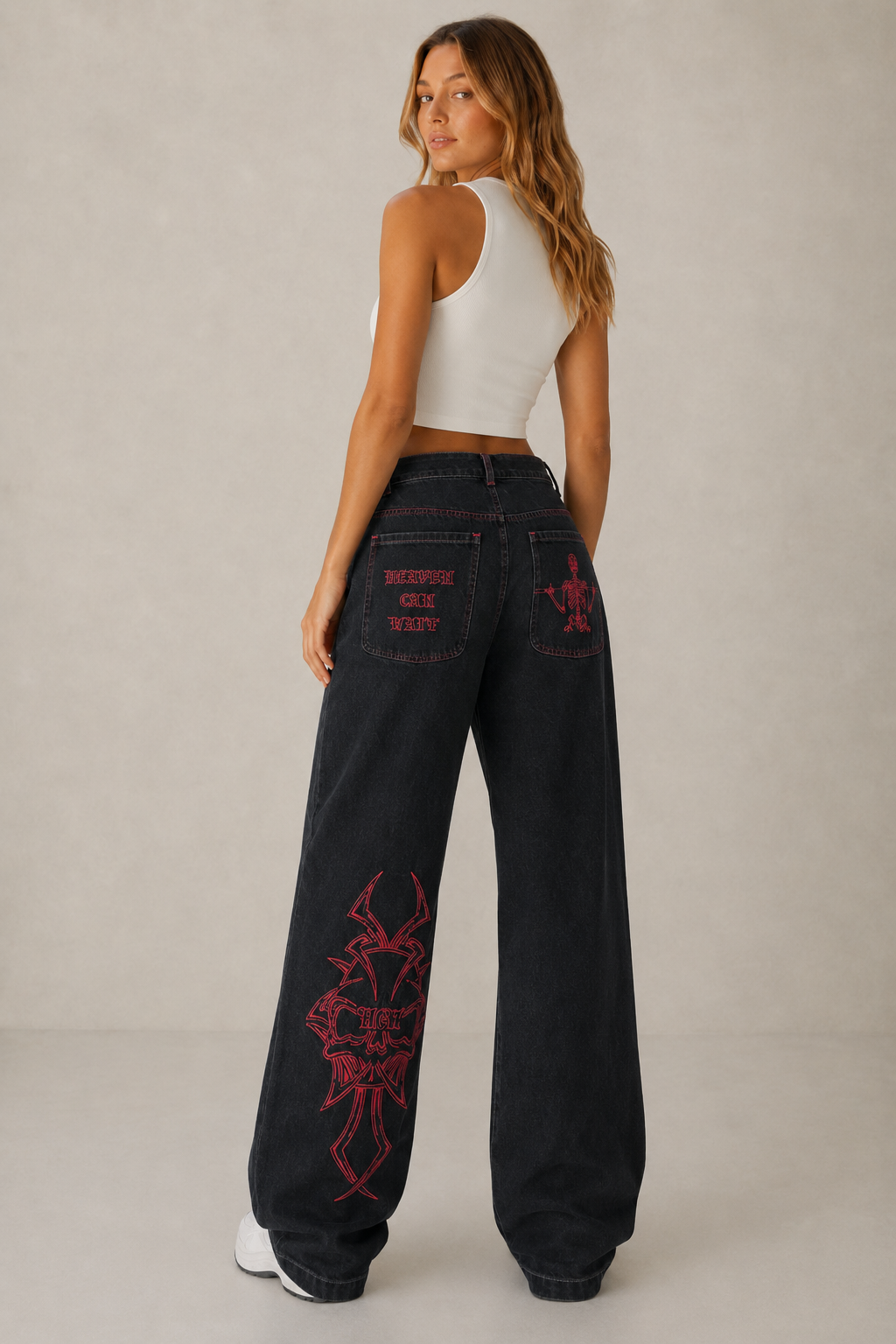 Wide Leg Jeans im Streetwear Look
