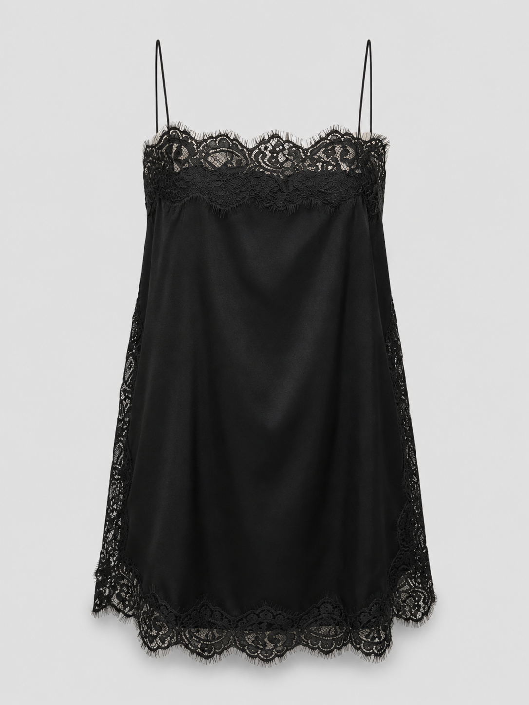 Satin Camisole mit Spitze