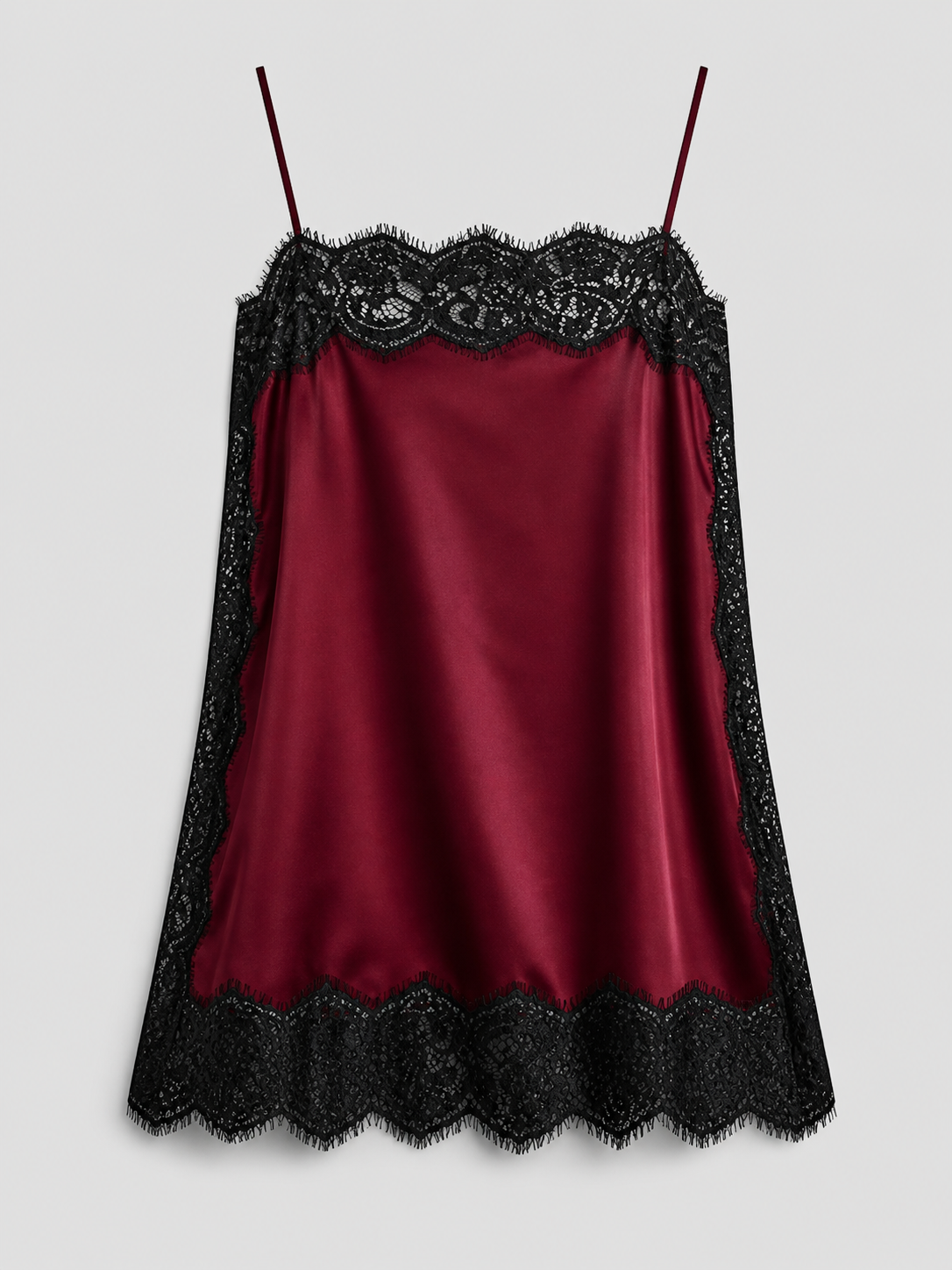 Satin Camisole mit Spitze