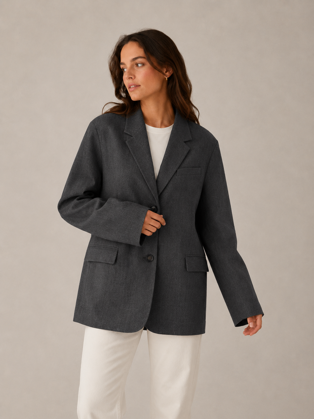 Eleganter Blazer mit breiten Schultern
