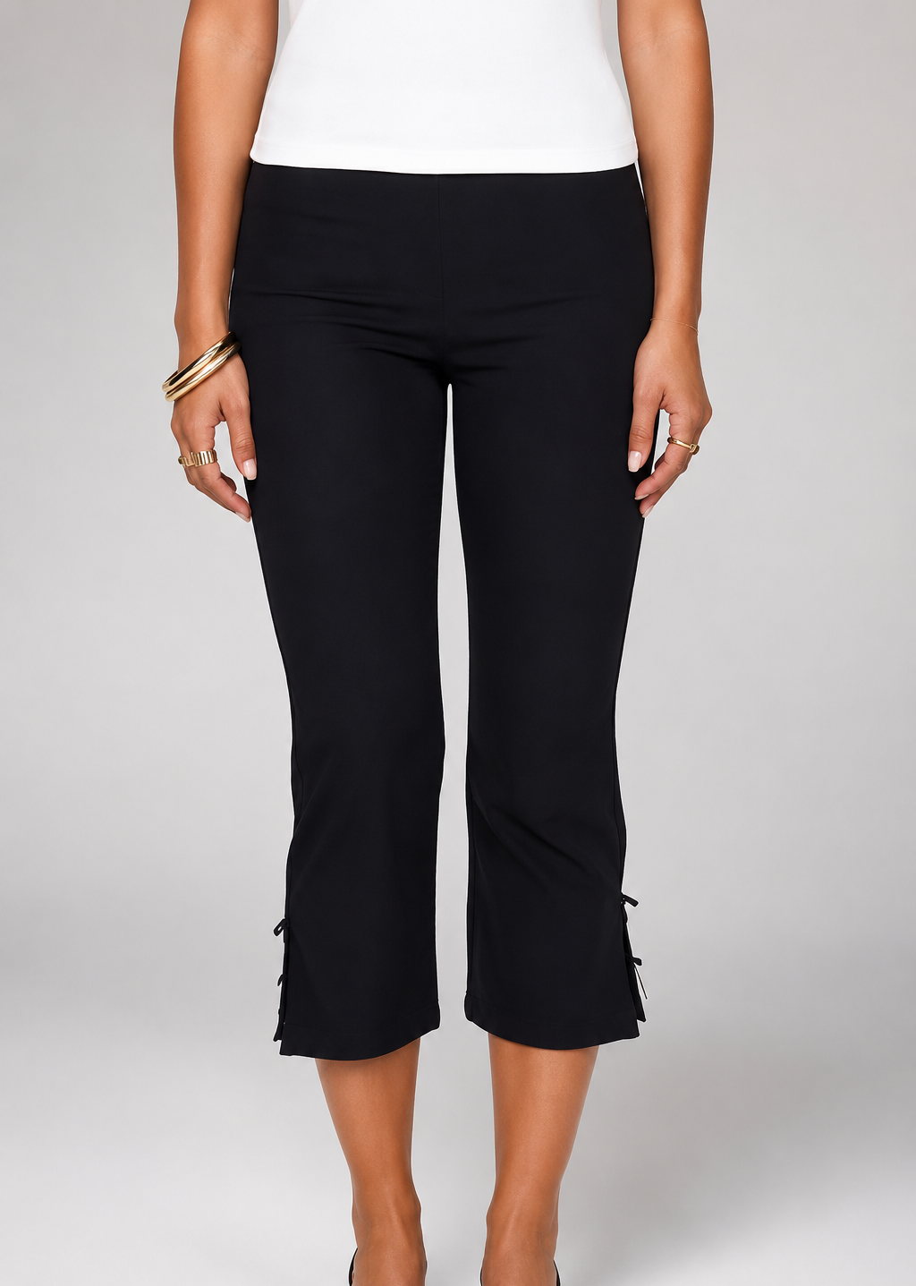 Capri Hose mit Schleifendetail