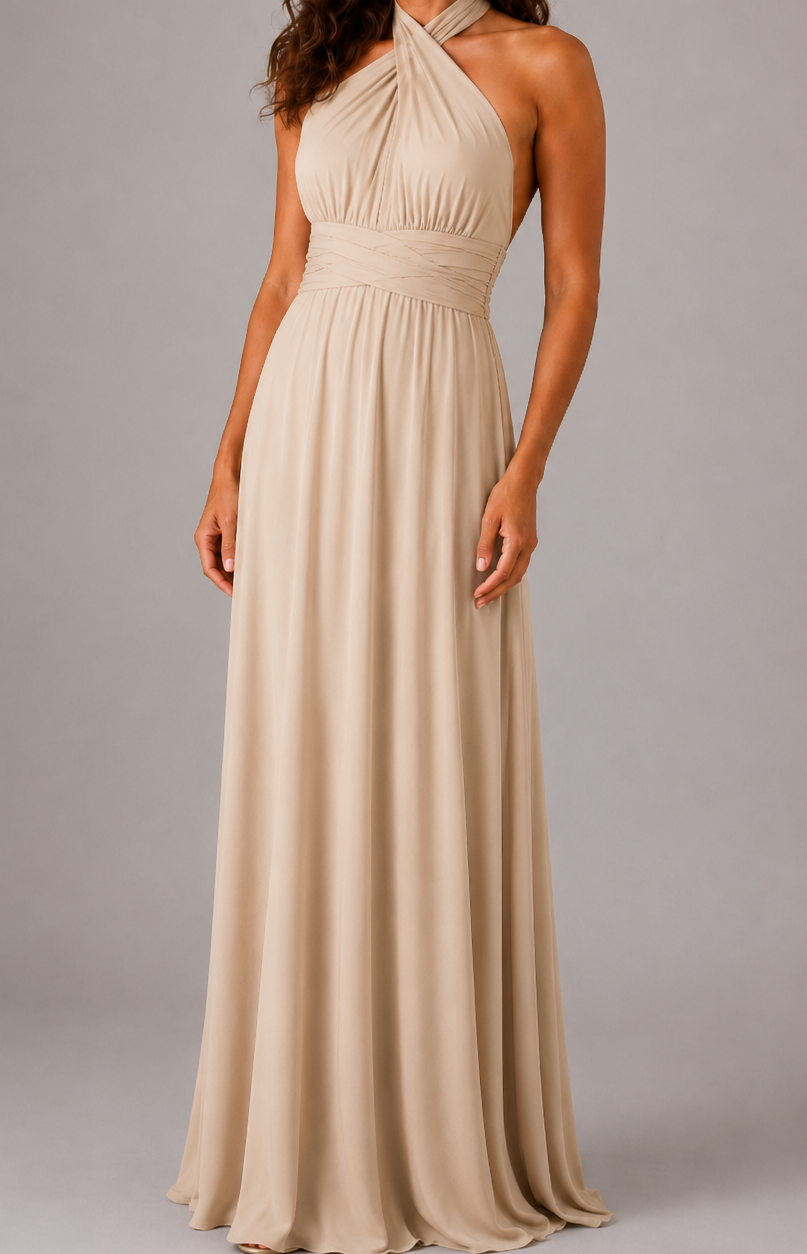 Multiway Maxikleid mit V-Ausschnitt