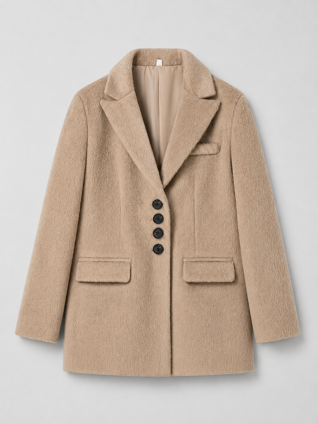 Warmer Damenblazer mit Klappkragen