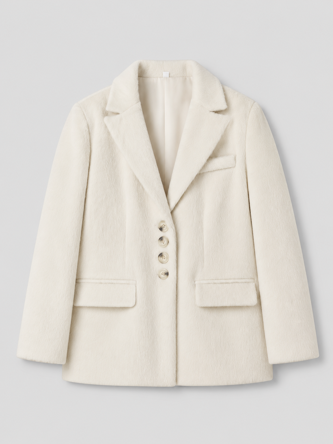 Warmer Damenblazer mit Klappkragen